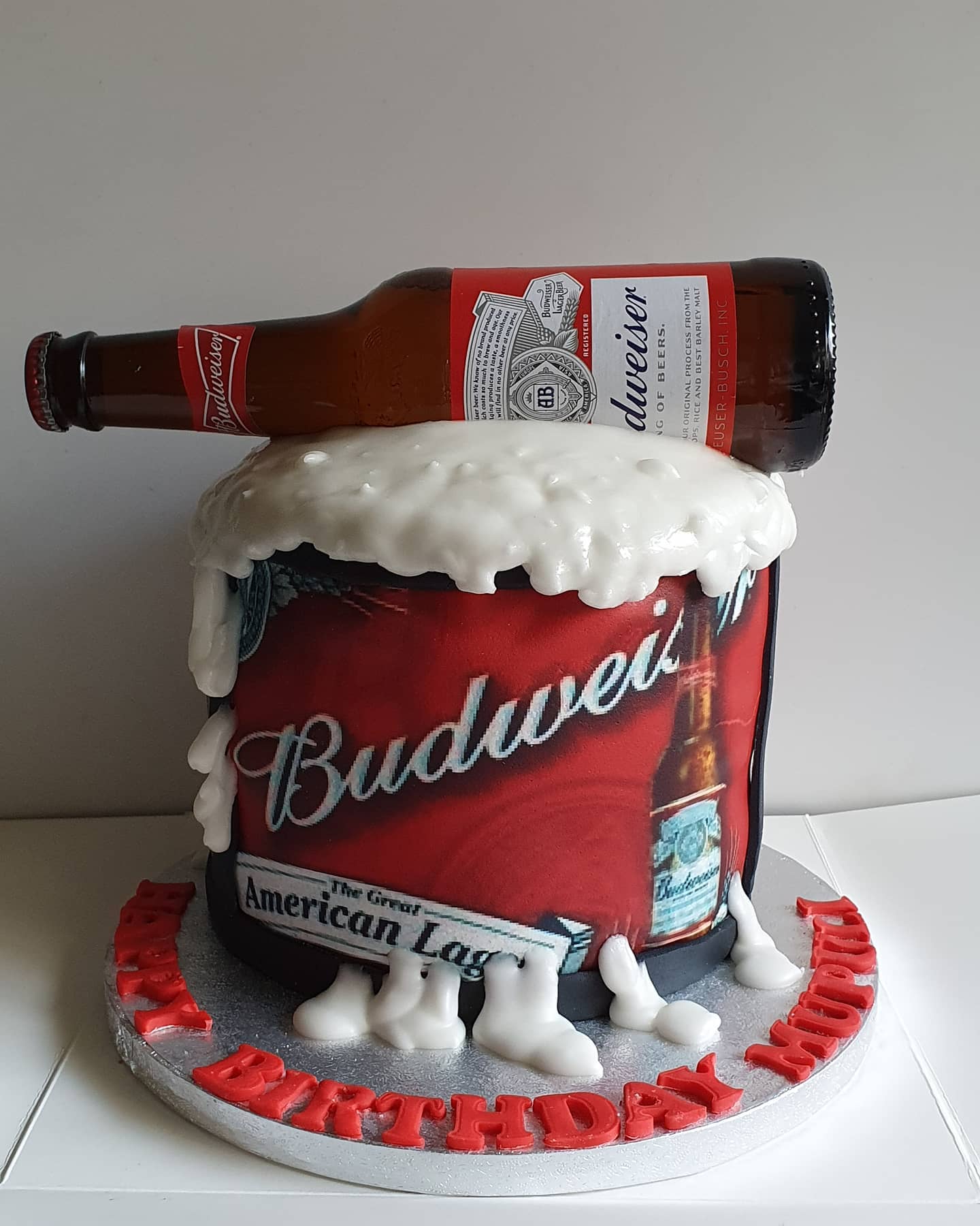Budweiser Theme cake, Online Budweiser Cake, Budweiser Cake Online Delivery  in Ghaziabad.